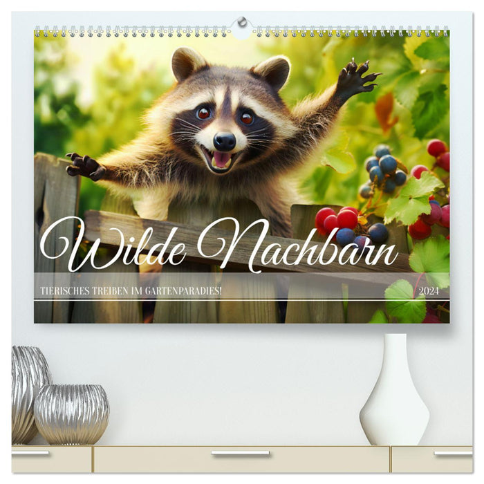 Wilde Nachbarn - Tierisches Treiben im Gartenparadies! (CALVENDO Premium Wandkalender 2024)