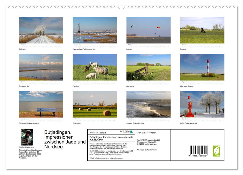 Butjadingen. Impressionen zwischen Jade und Nordsee (CALVENDO Premium Wandkalender 2024)