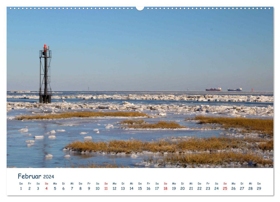 Butjadingen. Impressionen zwischen Jade und Nordsee (CALVENDO Premium Wandkalender 2024)