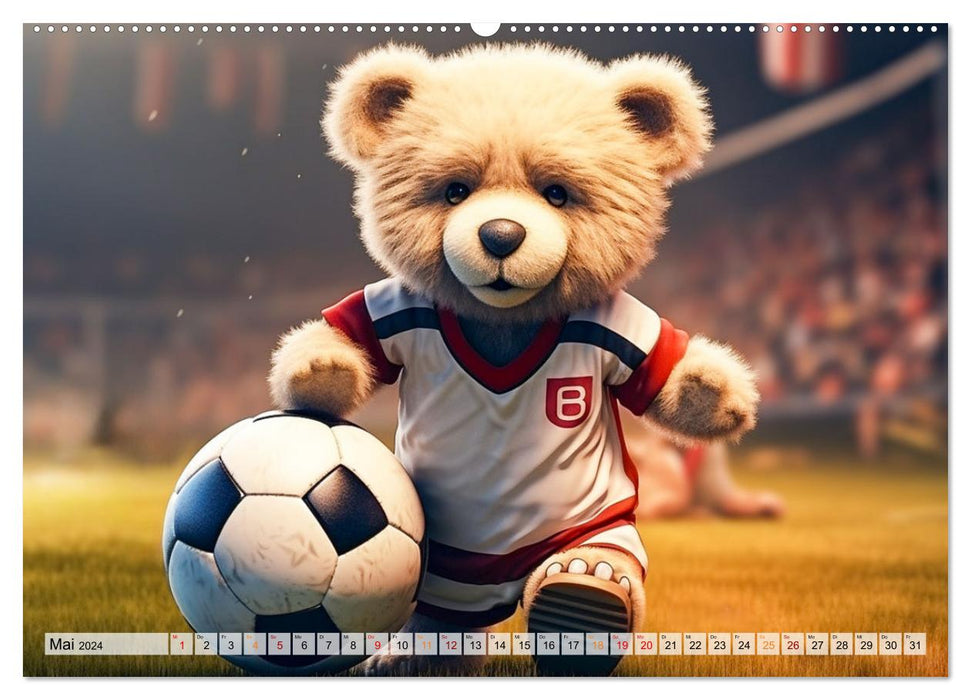 Teddybär und seine Abenteuer (CALVENDO Premium Wandkalender 2024)