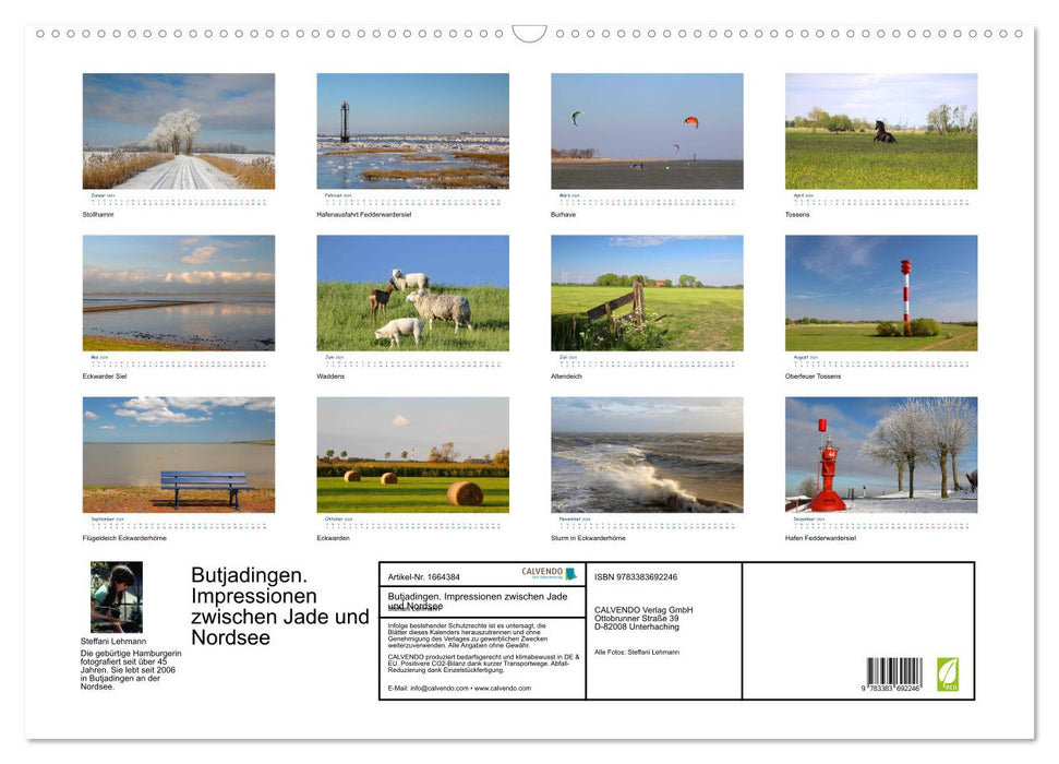 Butjadingen. Impressionen zwischen Jade und Nordsee (CALVENDO Wandkalender 2024)