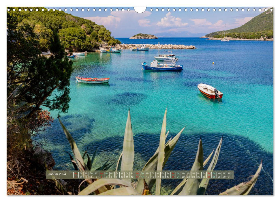 Kefalonia Kleine Juwelen im Ionischen Meer (CALVENDO Wandkalender 2024)