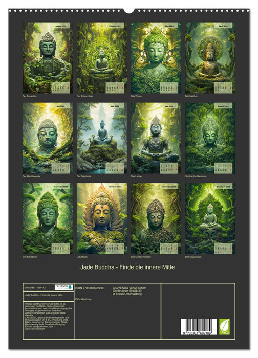 Jade Buddha - Finde die innere Mitte (CALVENDO Premium Wandkalender 2024)