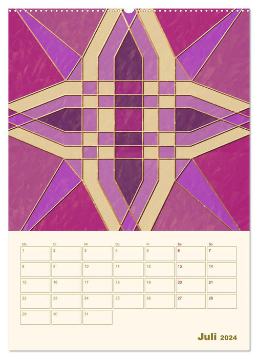 Art Deco Planer (CALVENDO Premium Wandkalender 2024)