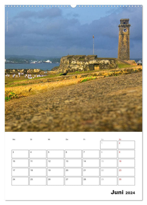 Sri Lanka 2024 - Exotisches Paradies - Jahresplaner (CALVENDO Wandkalender 2024)