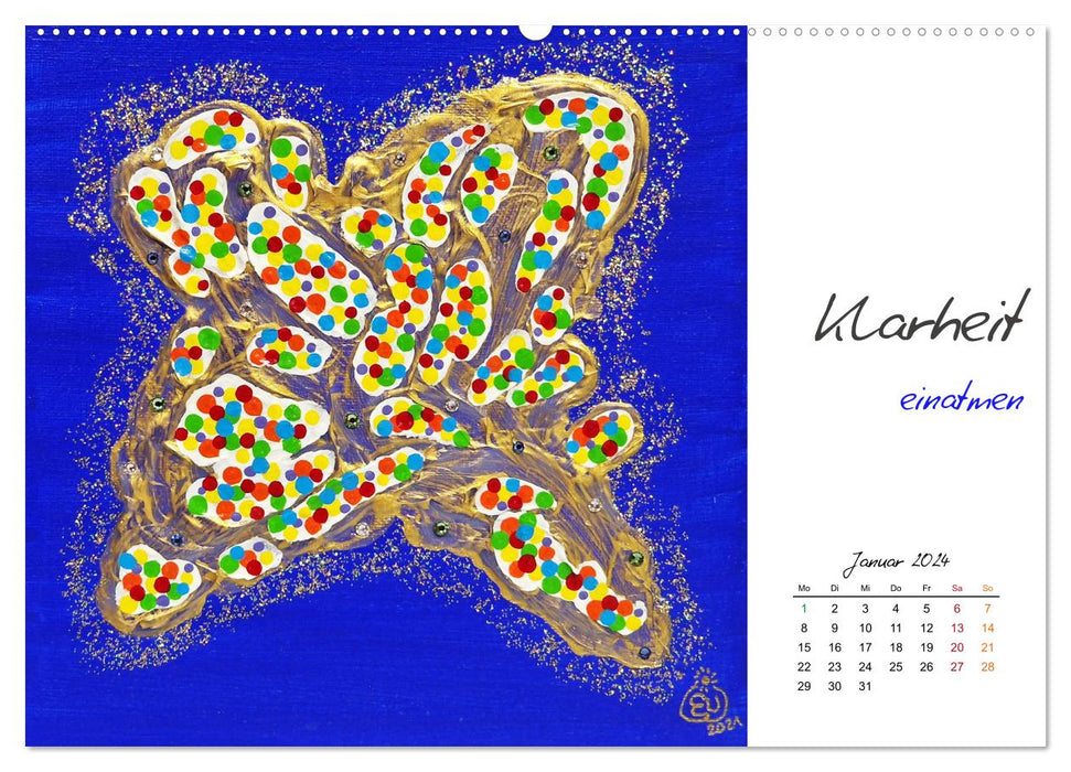 SeelenFreudeBilder - Strahlende Impulse zum Loslassen und Träumen (CALVENDO Wandkalender 2024)