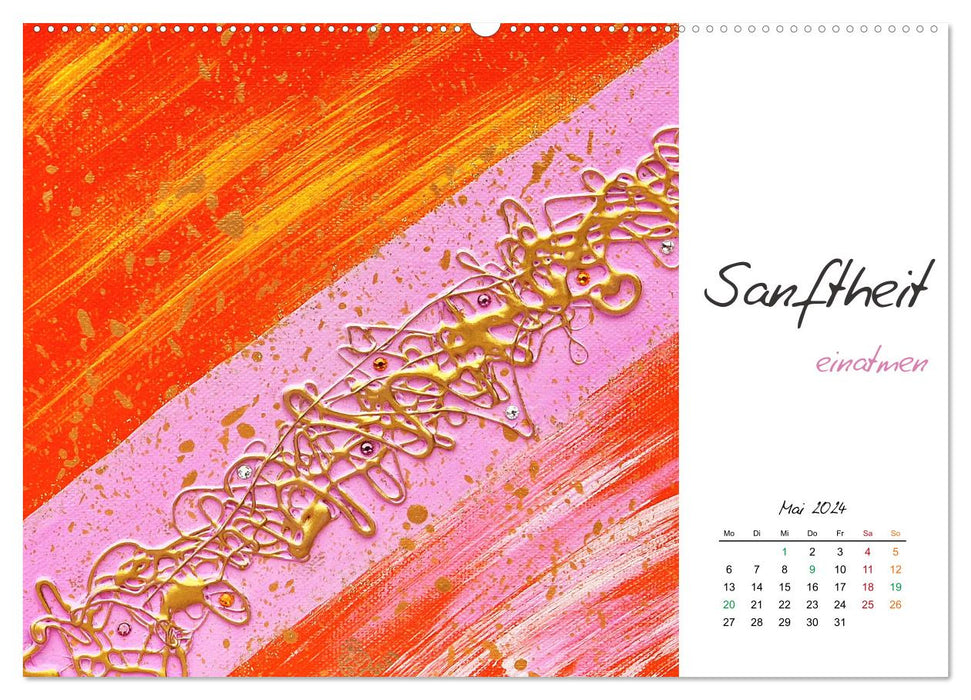 SoulFreudePictures - Des impulsions rayonnantes pour lâcher prise et rêver (Calendrier mural CALVENDO Premium 2024) 