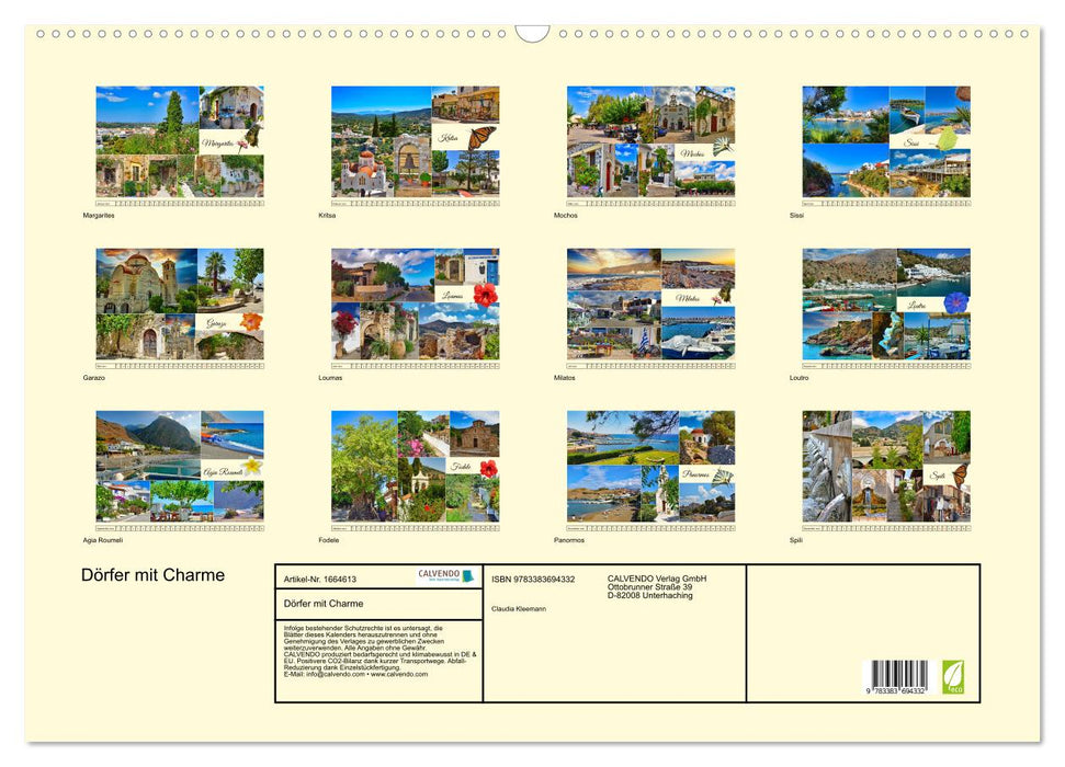 Dörfer mit Charme (CALVENDO Wandkalender 2024)