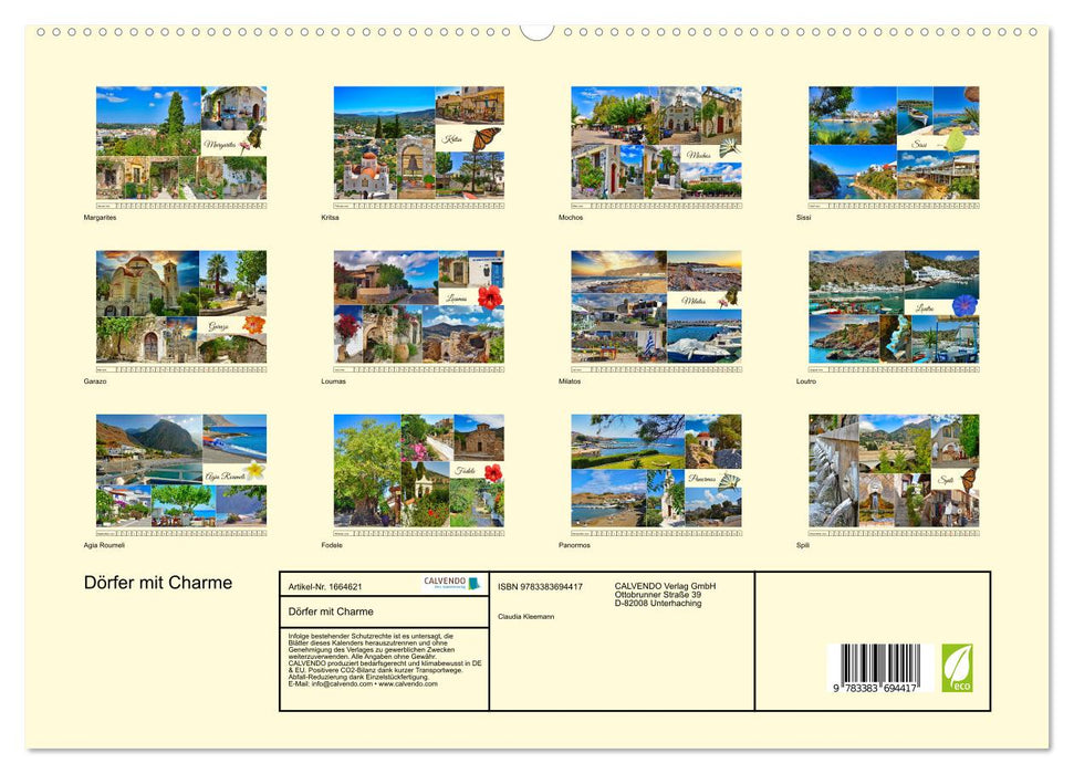 Dörfer mit Charme (CALVENDO Premium Wandkalender 2024)