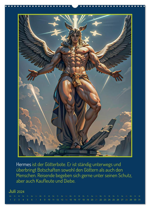 Olympische Götter (CALVENDO Premium Wandkalender 2024)