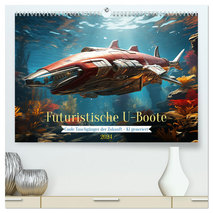Futuristische U-Boote (CALVENDO Premium Wandkalender 2024)