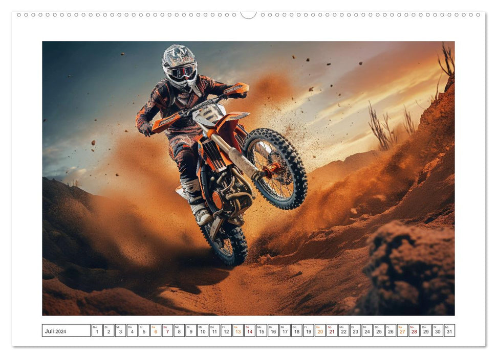 Motorcross Welt (CALVENDO Premium Wandkalender 2024)
