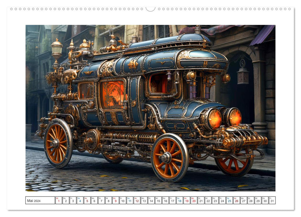Steampunk Vehicles (CALVENDO Wandkalender 2024)