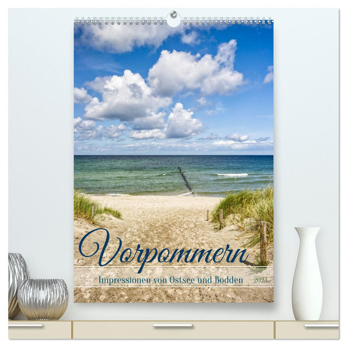Vorpommern, Impressionen von Ostsee und Bodden (CALVENDO Premium Wandkalender 2024)