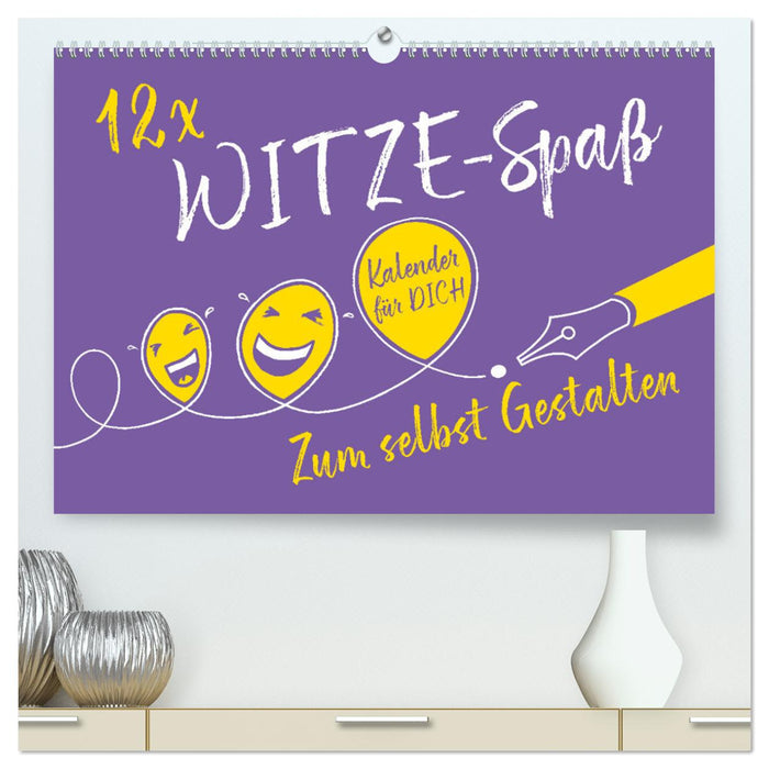 12 x WITZE-Spaß - Bastelkalender (CALVENDO Premium Wandkalender 2024)