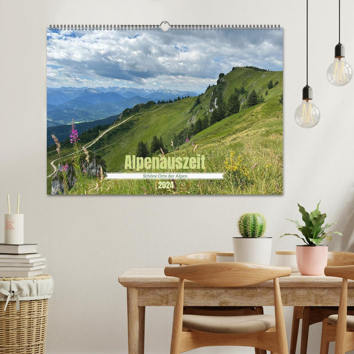 Alpenauszeit - Schöne Orte der Alpen (CALVENDO Wandkalender 2024)