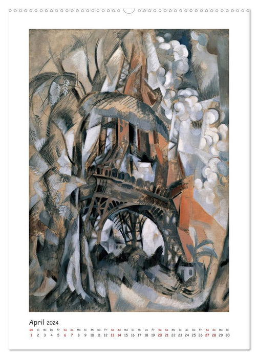 Eiffelturm - Robert Delaunay (CALVENDO Wandkalender 2024)