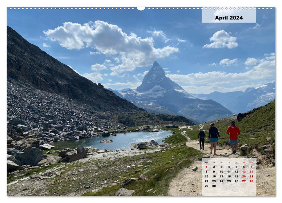 Alpenauszeit - Schöne Orte der Alpen (CALVENDO Premium Wandkalender 2024)