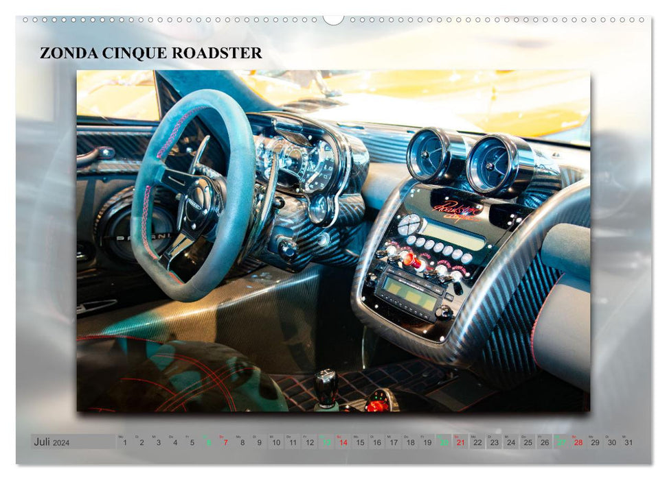 Pagani italienische Automobilkunst (CALVENDO Premium Wandkalender 2024)