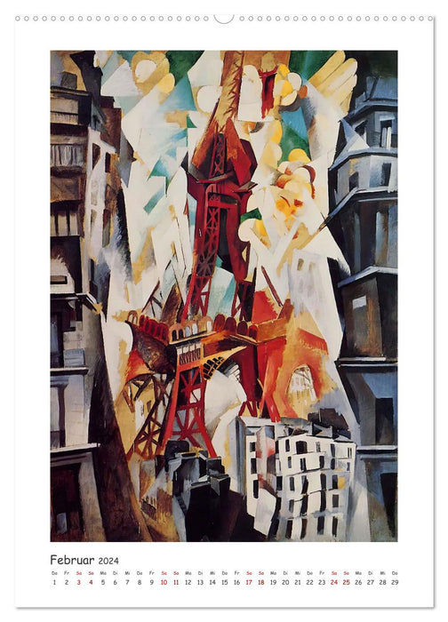 Eiffelturm - Robert Delaunay (CALVENDO Premium Wandkalender 2024)
