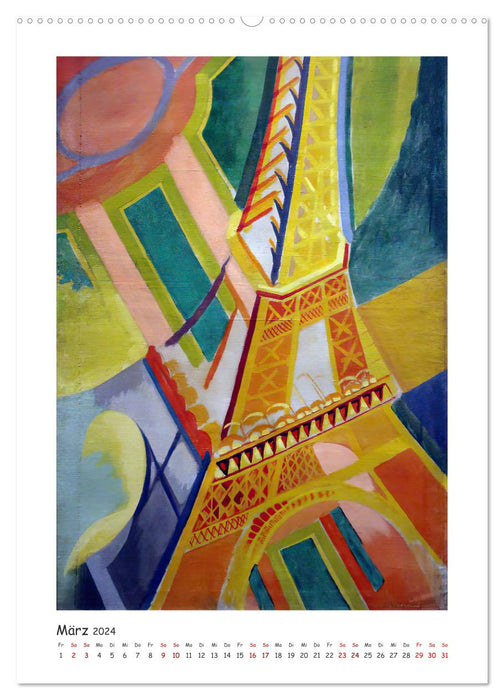 Eiffelturm - Robert Delaunay (CALVENDO Premium Wandkalender 2024)
