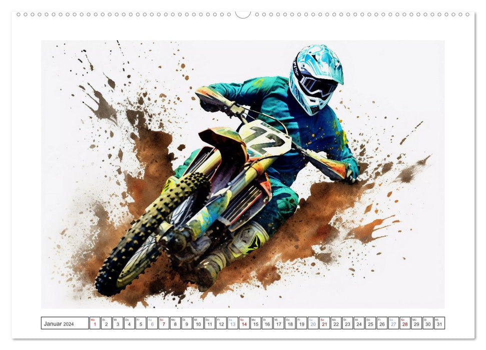 Motorcross Xtreme (CALVENDO Wandkalender 2024)