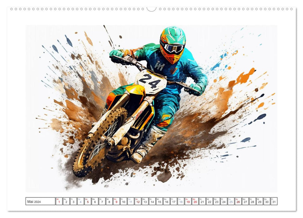 Motorcross Xtreme (CALVENDO Wandkalender 2024)