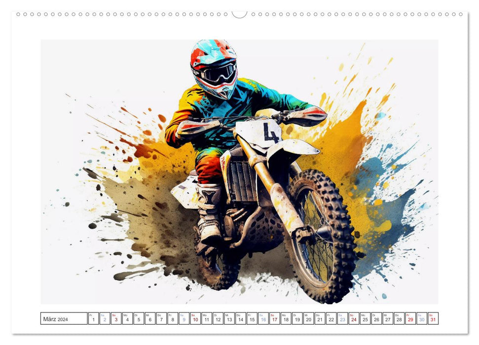 Motorcross Xtreme (CALVENDO Premium Wandkalender 2024)