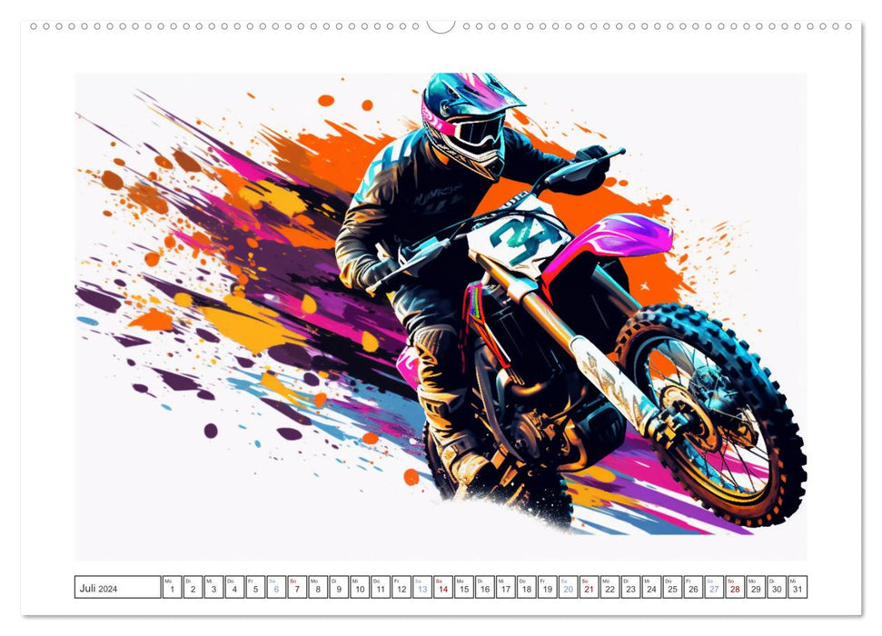 Motorcross Xtreme (CALVENDO Premium Wandkalender 2024)