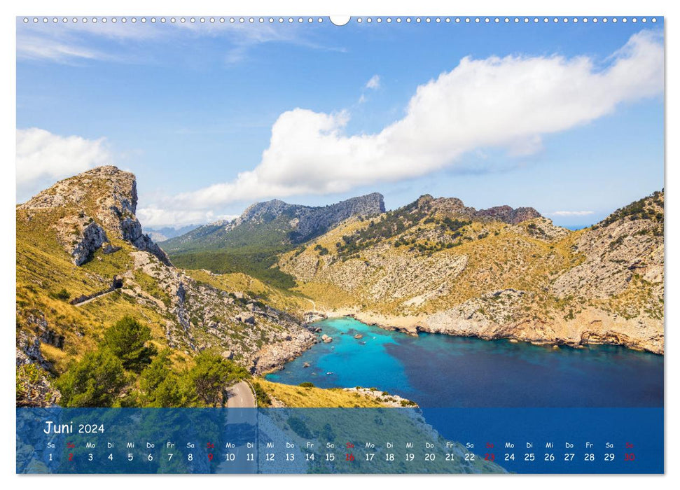 Bergparadies Mallorca (CALVENDO Premium Wandkalender 2024)