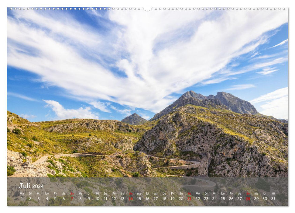 Bergparadies Mallorca (CALVENDO Premium Wandkalender 2024)
