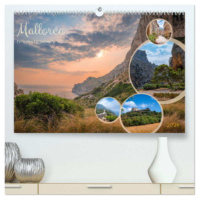 Mallorca - Perle des Mittelmeers (CALVENDO Premium Wandkalender 2024)