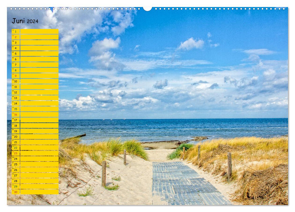 Ostseeinsel Poel - Sehnsuchtsort in der Ostsee (CALVENDO Premium Wandkalender 2024)