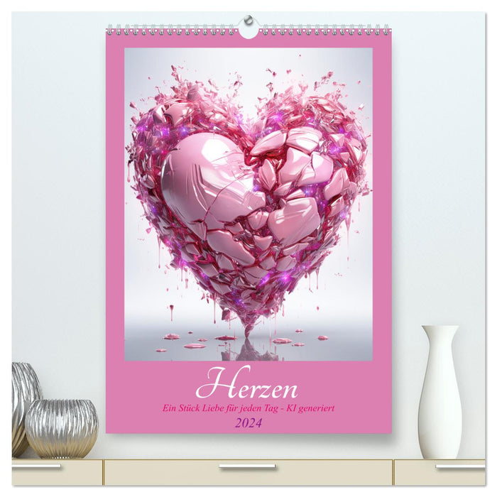 Herzen (CALVENDO Premium Wandkalender 2024)