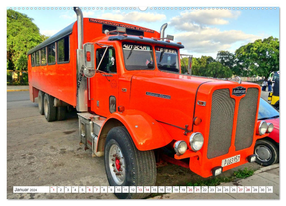 LKW-Busse - Made in Cuba (CALVENDO Wandkalender 2024)