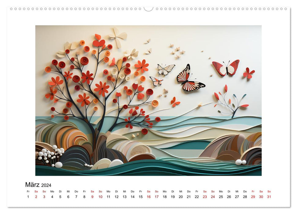 Paper Art (CALVENDO Premium Wandkalender 2024)