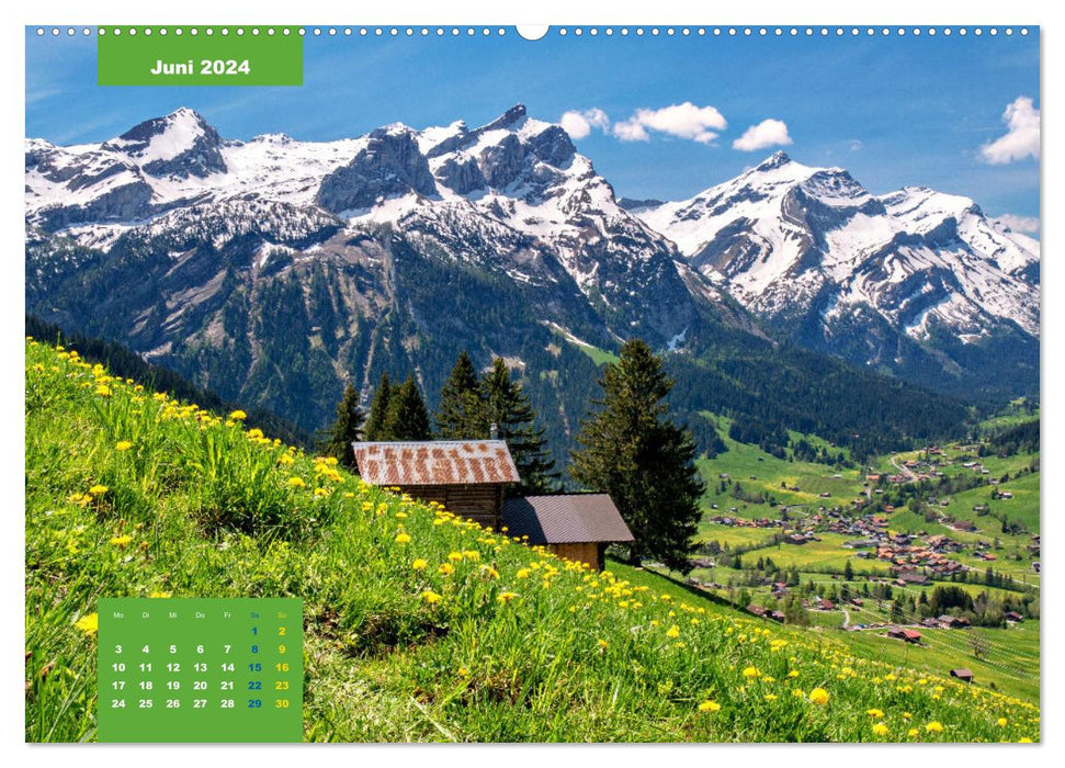 WANDERN über Stock und Stein in der Schweiz (CALVENDO Wandkalender 2024)