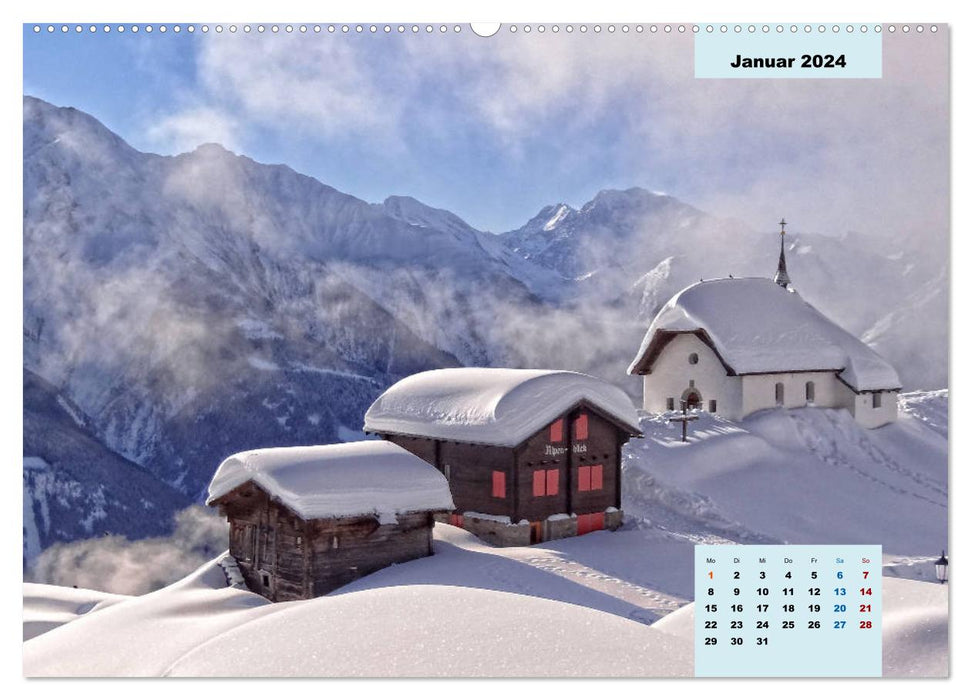 WANDERN über Stock und Stein in der Schweiz (CALVENDO Premium Wandkalender 2024)