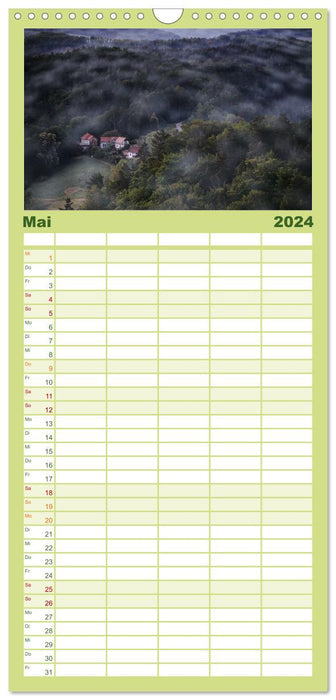 Naturparadies Sächsische Schweiz (CALVENDO Familienplaner 2024)