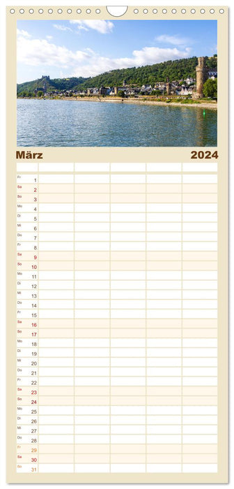 Eine Kreuzfahrt auf dem Rhein (CALVENDO Familienplaner 2024)