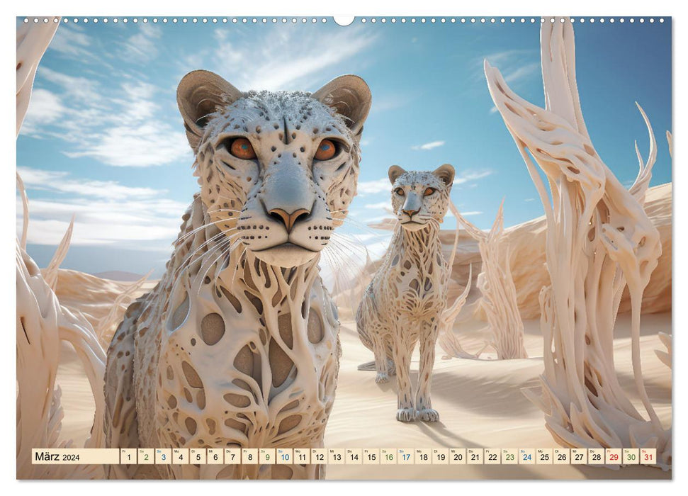 Surrealismus trifft Wüste (CALVENDO Premium Wandkalender 2024)