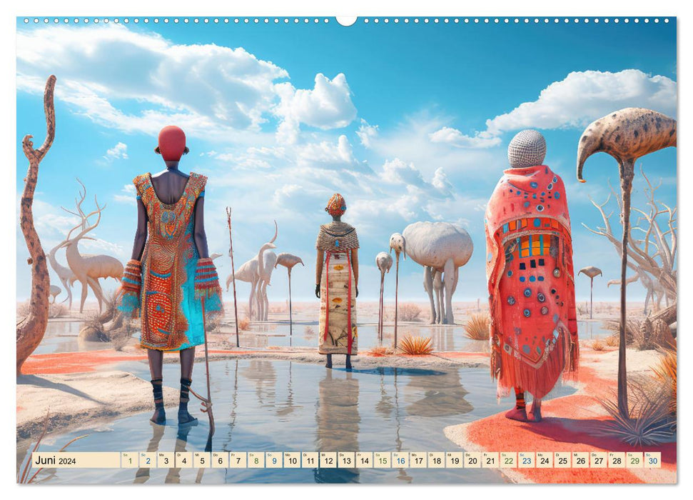 Surrealismus trifft Wüste (CALVENDO Premium Wandkalender 2024)