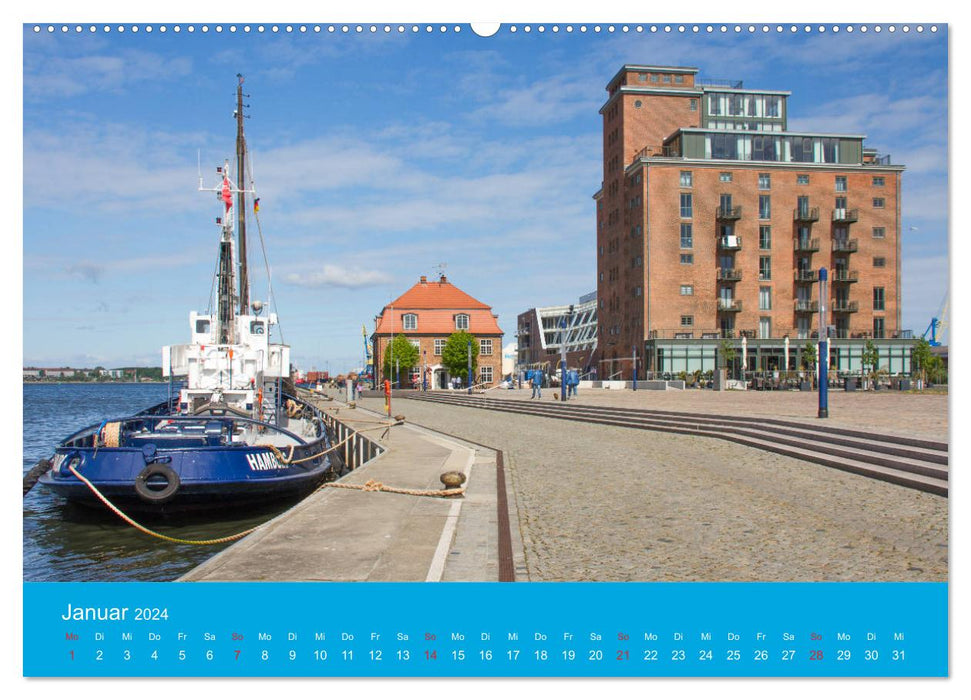 Wismar - Ansichten einer Hansestadt (CALVENDO Premium Wandkalender 2024)