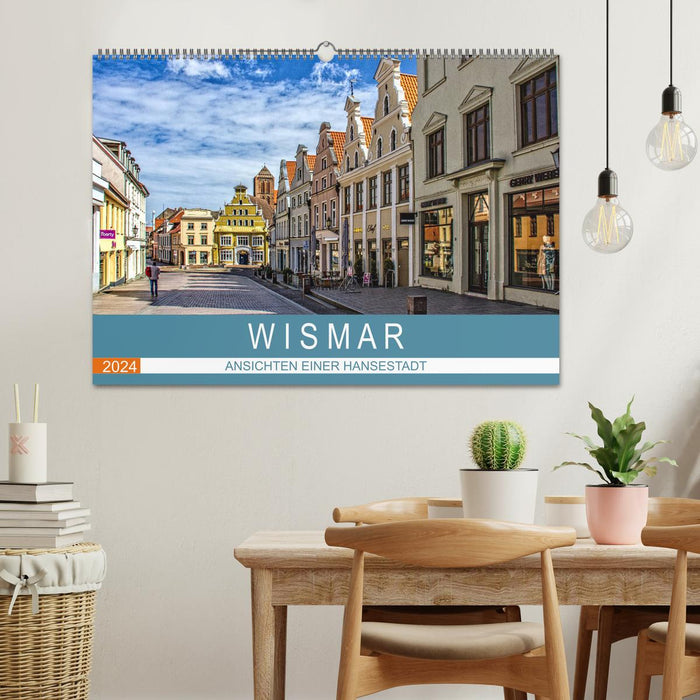 Wismar - Ansichten einer Hansestadt (CALVENDO Wandkalender 2024)