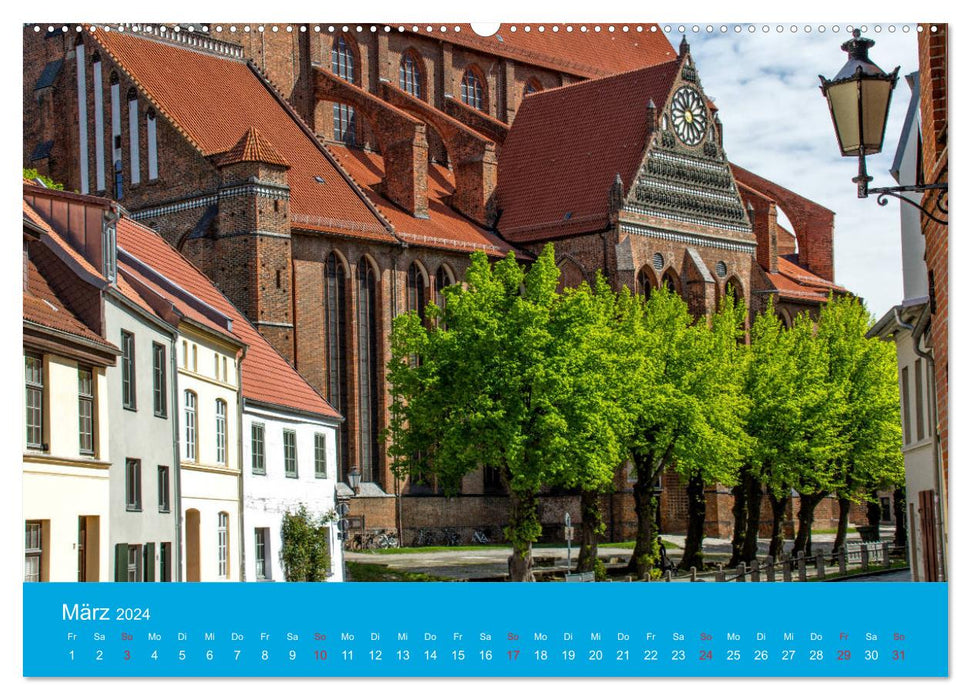 Wismar - Ansichten einer Hansestadt (CALVENDO Wandkalender 2024)