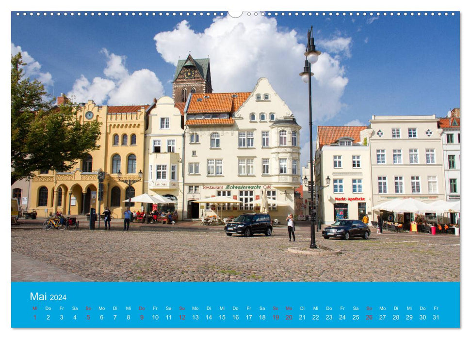 Wismar - Ansichten einer Hansestadt (CALVENDO Wandkalender 2024)