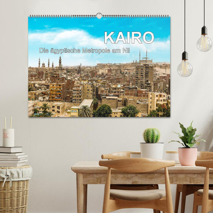 KAIRO Die ägyptische Metropole am Nil (CALVENDO Wandkalender 2024)