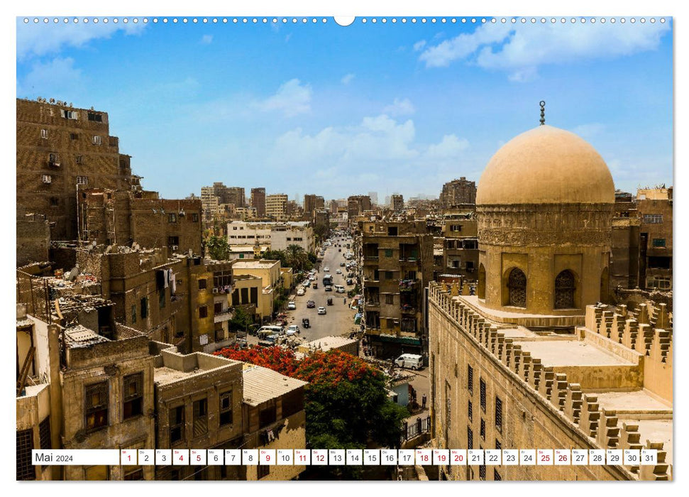 KAIRO Die ägyptische Metropole am Nil (CALVENDO Premium Wandkalender 2024)