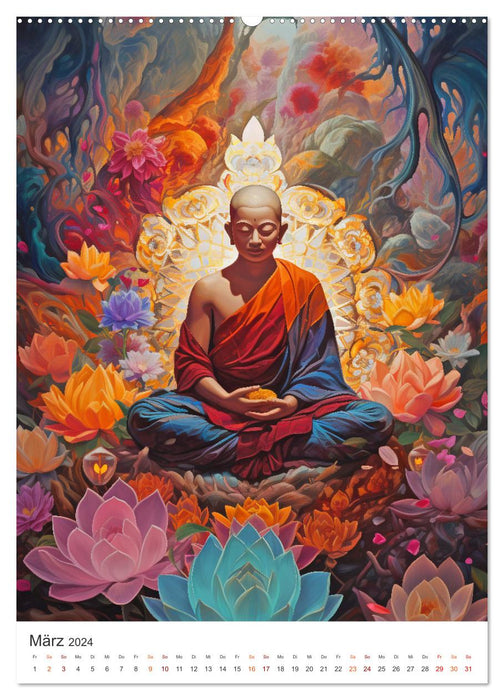Buddismus (CALVENDO Wandkalender 2024)