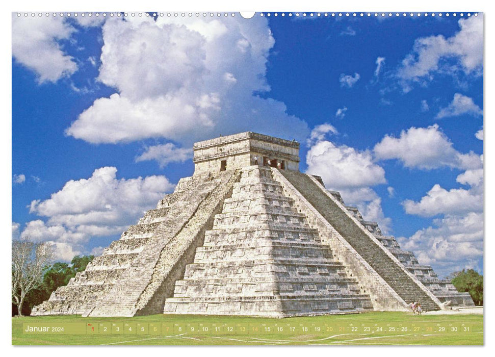 Alte Kulturen Mittel- und Südamerikas: Versunkene Welten (CALVENDO Premium Wandkalender 2024)